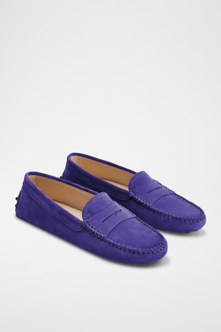 Mocasines de piel - Violeta