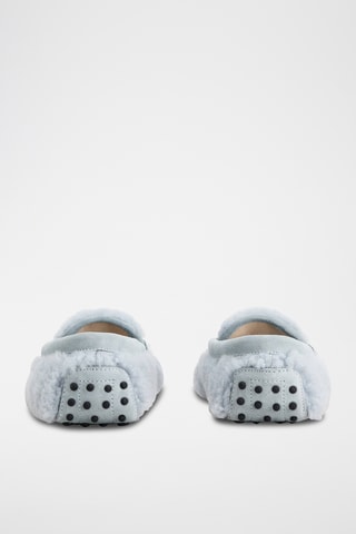 Mocasines de piel - Celeste