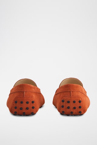 Mocassins en cuir - Orange