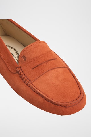 Mocassins en cuir - Orange