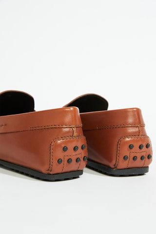 Mocassins en cuir - Marron