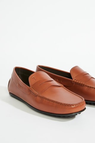Mocassins en cuir - Marron