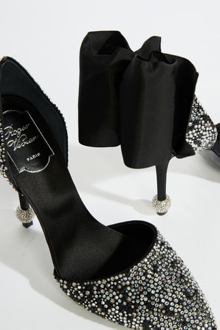 Escarpins en soie - Noir