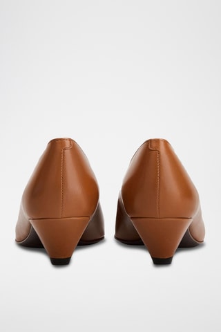 Zapatos de piel de tacón - Marrón