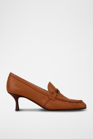 Zapatos de piel de tacón - Marrón