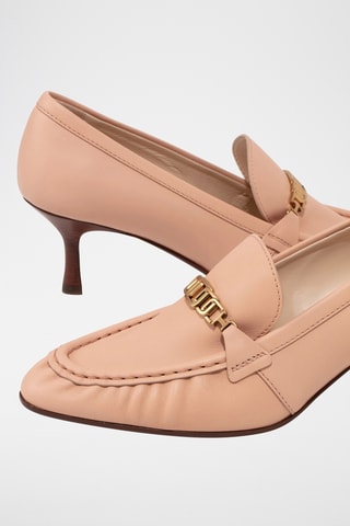 Zapatos de piel de tacón - Rosa