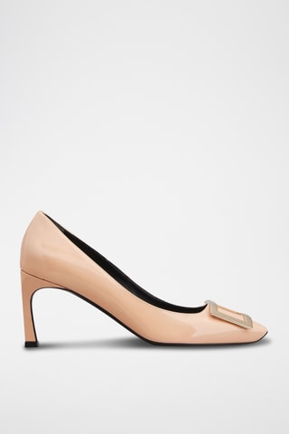 Escarpins vernis en cuir - Rose pâle