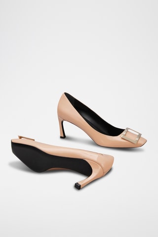 Escarpins vernis en cuir - Rose pâle