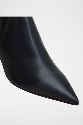 Botines de piel - Negro