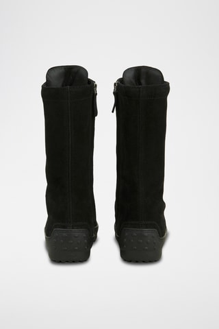 Botines de piel - Negro