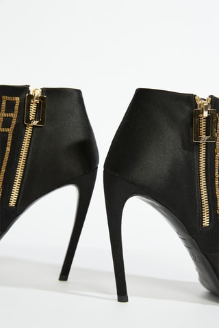 Botines de seda - Negro