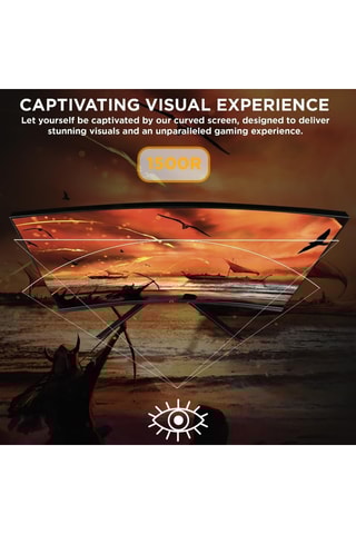 Moniteur gaming incurvé full HD - 68 cm