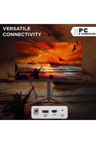 Moniteur gaming incurvé full HD - 68 cm