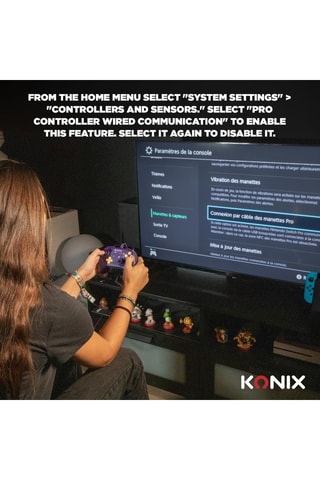 Manette Nintendo Switch et PC Wednesday