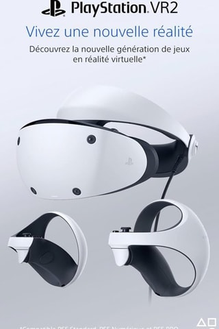 Casque et manettes VR PS VR2 - Compatibilité PS5 - Blanc
