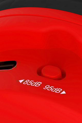 Casque audio stéréo - Blanc et rouge