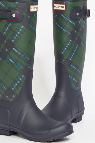 Regenlaarzen - marineblauw en groen