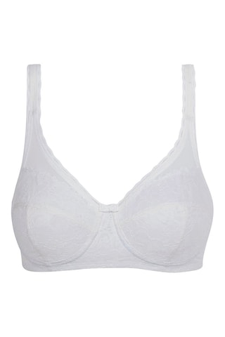 Soutien-gorge en coton biologique Coeur Croisé Féminin - Blanc