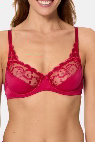 Soutien-Gorge Essential Elégance Broderie - Rouge