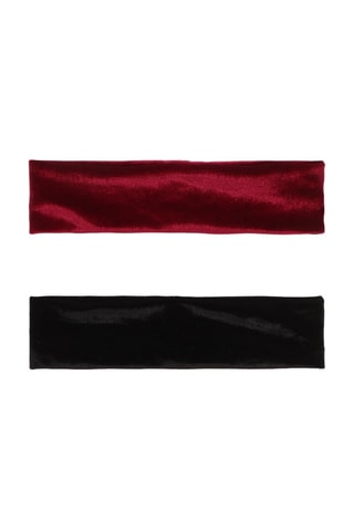 2 sujetadores estilo bandeau - Burdeos y negro