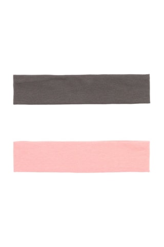 2 cintas para el pelo - Marrón y rosa empolvado