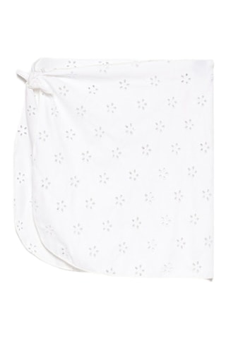 Pareo con bordado inglés - Blanco