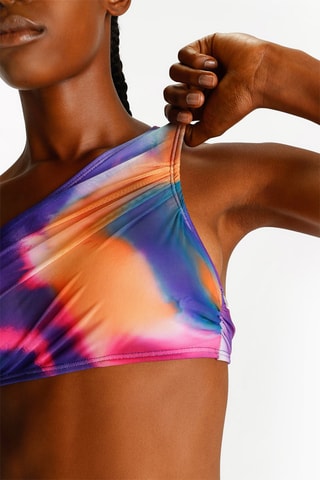 Sujetador de bikini tie-dye - Violeta