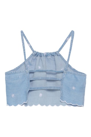 Camiseta de tirantes vaquera - Azul