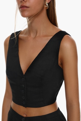 Chaleco y short - Negro