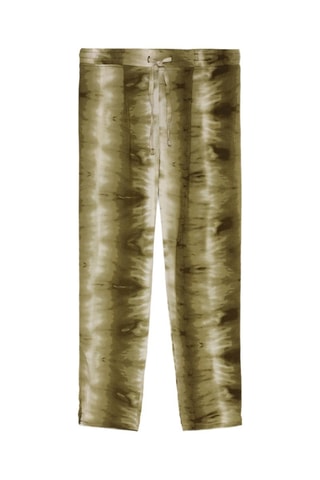 Pantalón tie-dye - Caqui y crudo
