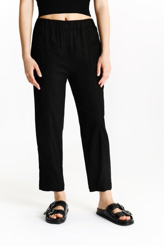 Pantalón de lino - Negro