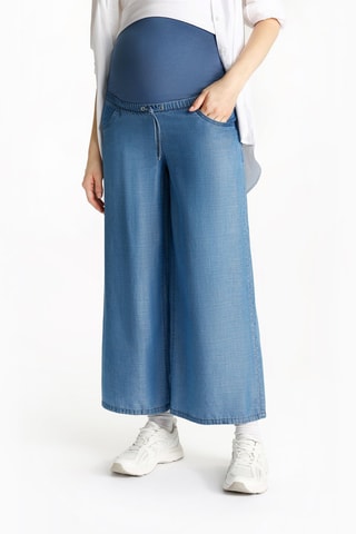 Pantalón premamá 7/8 - Azul