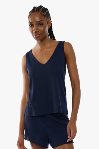 Camiseta de tirantes de pijama - Azul marino