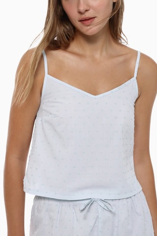 Top de pijama - Celeste