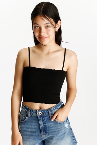 Crop top - Negro