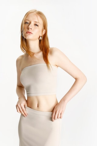Crop top bustier - Blanco