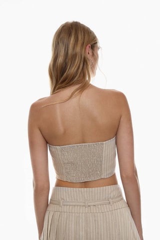 Crop top bustier - Beige