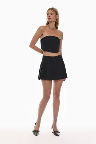 Crop top bustier - Negro