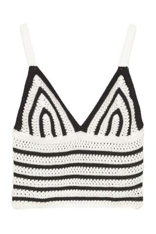 Top - Blanco y negro
