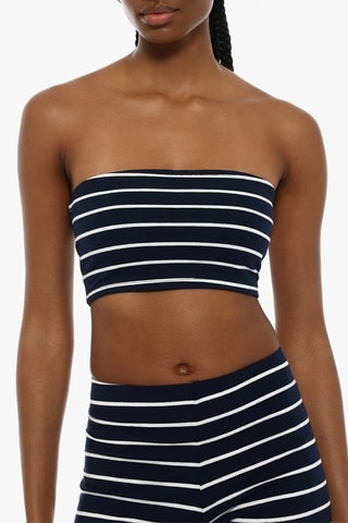 Crop top bustier - Azul