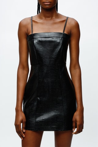 Vestido recto - Negro