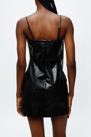 Vestido recto - Negro