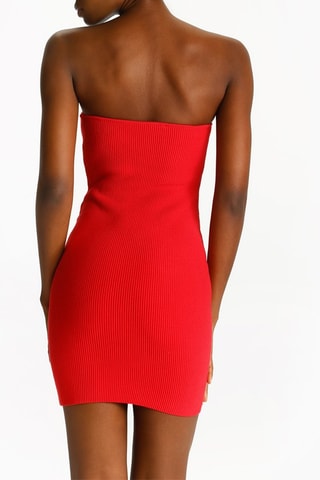 Vestido bustier - Rojo