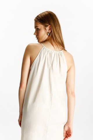 Vestido trapecio - Crudo 