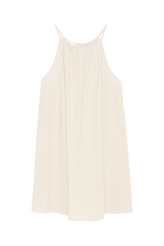 Vestido trapecio - Crudo 