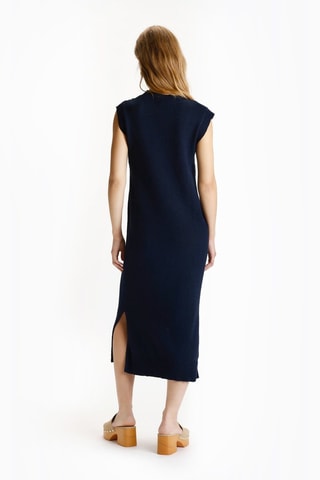 Vestido midi - Azul marino