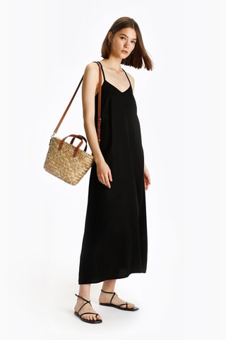 Vestido midi - Negro