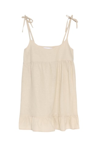 Vestido trapecio - Beige