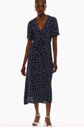 Vestido camisero - Azul noche y blanco