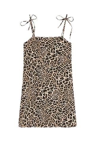 Vestido recto - Marrón